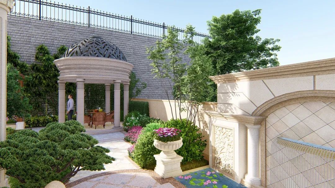 欧式别墅庭院设计